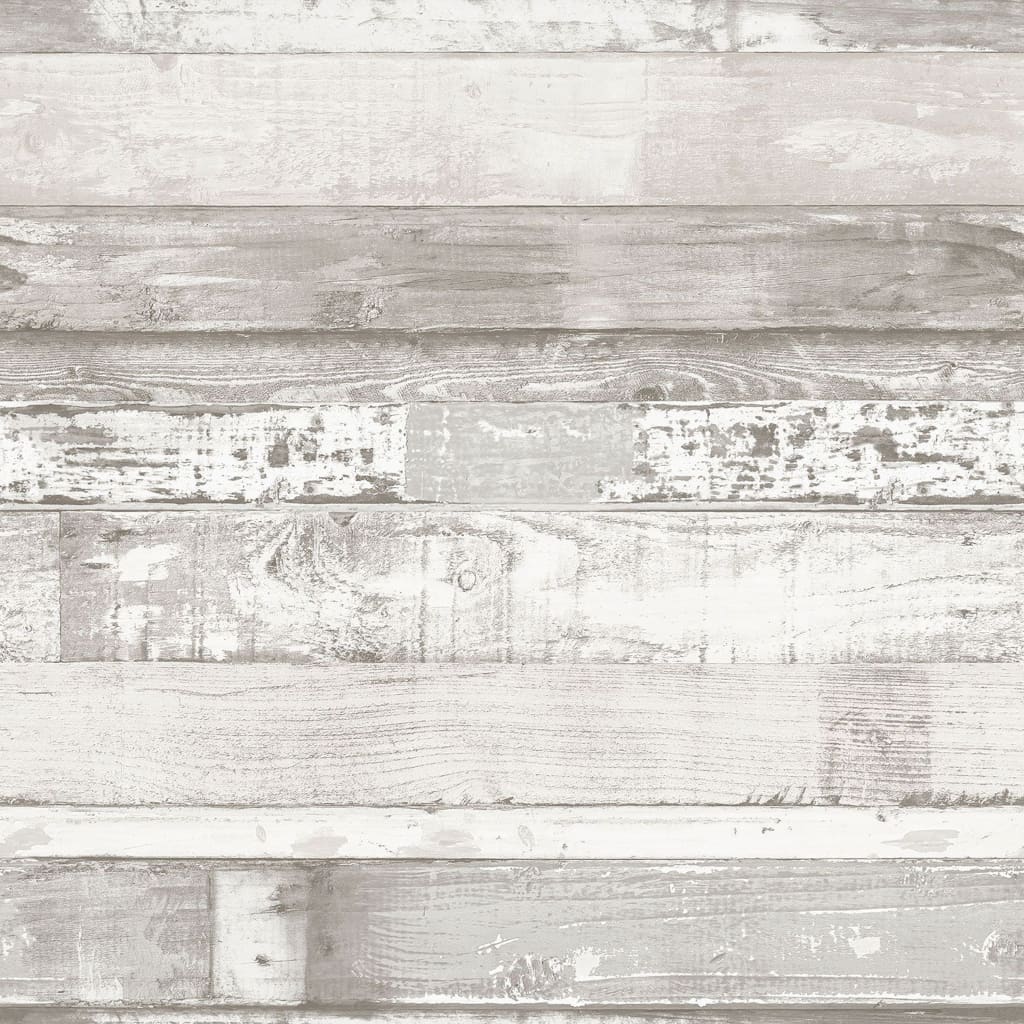 Noordwand Tapet „Homestyle Wood”, alb murdar și gri Lando - Lando