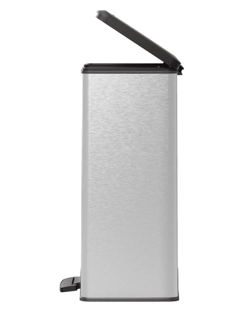Încărcați imaginea în vizualizatorul Galerie, Curver Coș de gunoi cu pedală „Deco”, 65 L, argintiu - Lando
