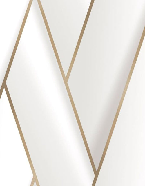 Încărcați imaginea în vizualizatorul Galerie, DUTCH WALLCOVERINGS Tapet „Geometric”, alb și auriu - Lando
