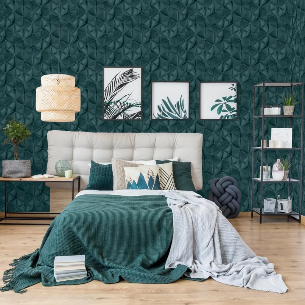 DUTCH WALLCOVERINGS Tapet Onyx, verde Lando - Lando