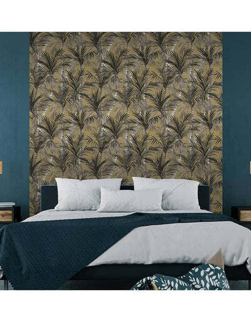 Încărcați imaginea în vizualizatorul Galerie, DUTCH WALLCOVERINGS Tapet &quot;Palm Trees&quot;, auriu și negru Lando - Lando
