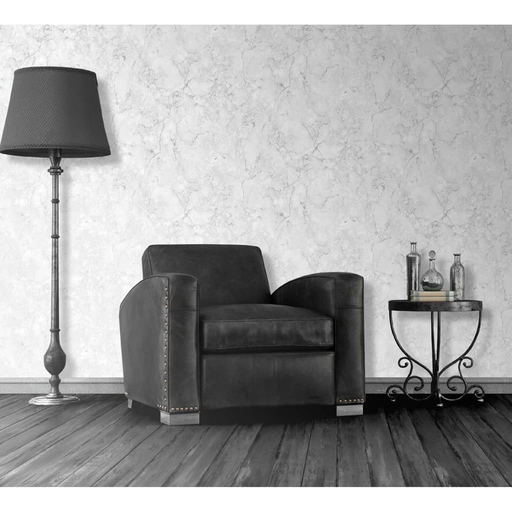 DUTCH WALLCOVERINGS Tapet model marmură, gri - Lando