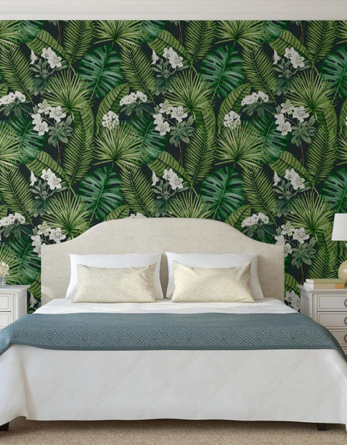 Загрузите изображение в средство просмотра галереи, DUTCH WALLCOVERINGS Tapet Eden, negru și verde închis - Lando
