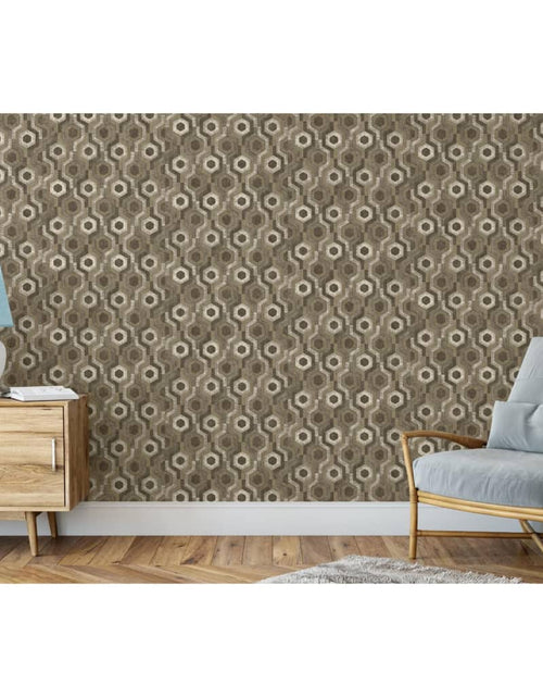 Încărcați imaginea în vizualizatorul Galerie, DUTCH WALLCOVERINGS Tapet &quot;Galactic&quot;, maro și alb Lando - Lando
