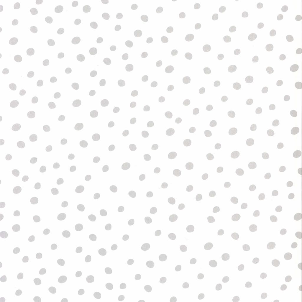 Fabulous World Tapet Dots, alb și gri, 67106-1 - Lando