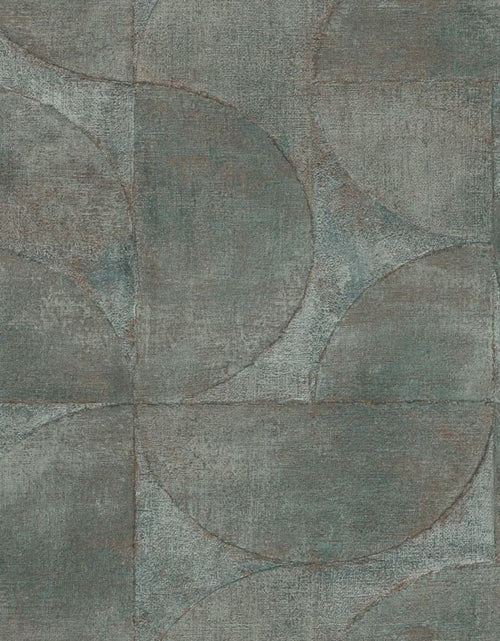 Încărcați imaginea în vizualizatorul Galerie, Noordwand Tapet „Vintage Deluxe Graphic Circle Look”, gri și maro - Lando
