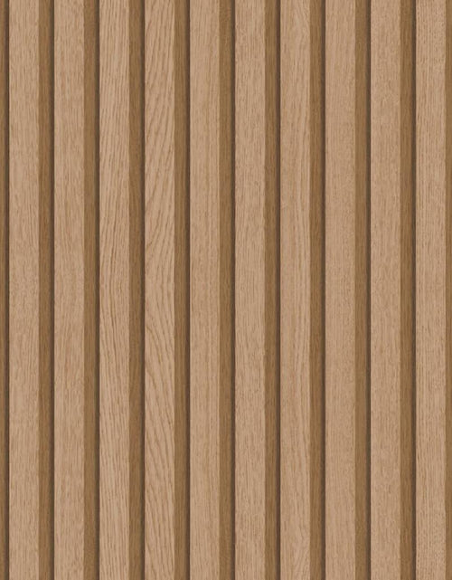 Încărcați imaginea în vizualizatorul Galerie, Noordwand Tapet „Botanica Wooden Slats”, maro - Lando
