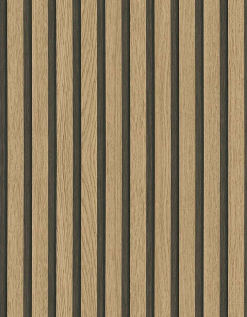 Încărcați imaginea în vizualizatorul Galerie, Noordwand Tapet „Botanica Wooden Slats”, maro și stejar - Lando
