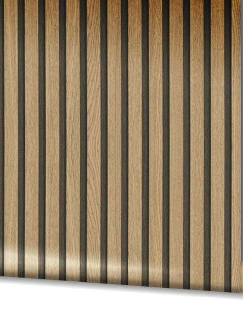Încărcați imaginea în vizualizatorul Galerie, Noordwand Tapet „Botanica Wooden Slats”, maro și stejar - Lando
