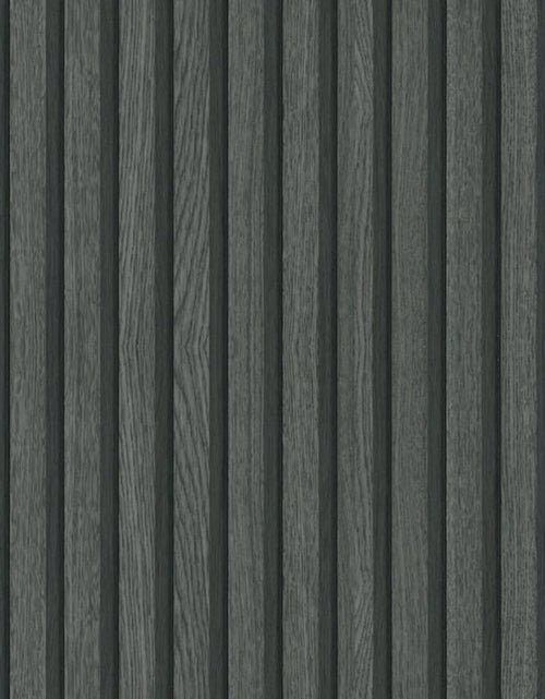 Загрузите изображение в средство просмотра галереи, Noordwand Tapet Botanica Wooden Slats, negru și gri - Lando
