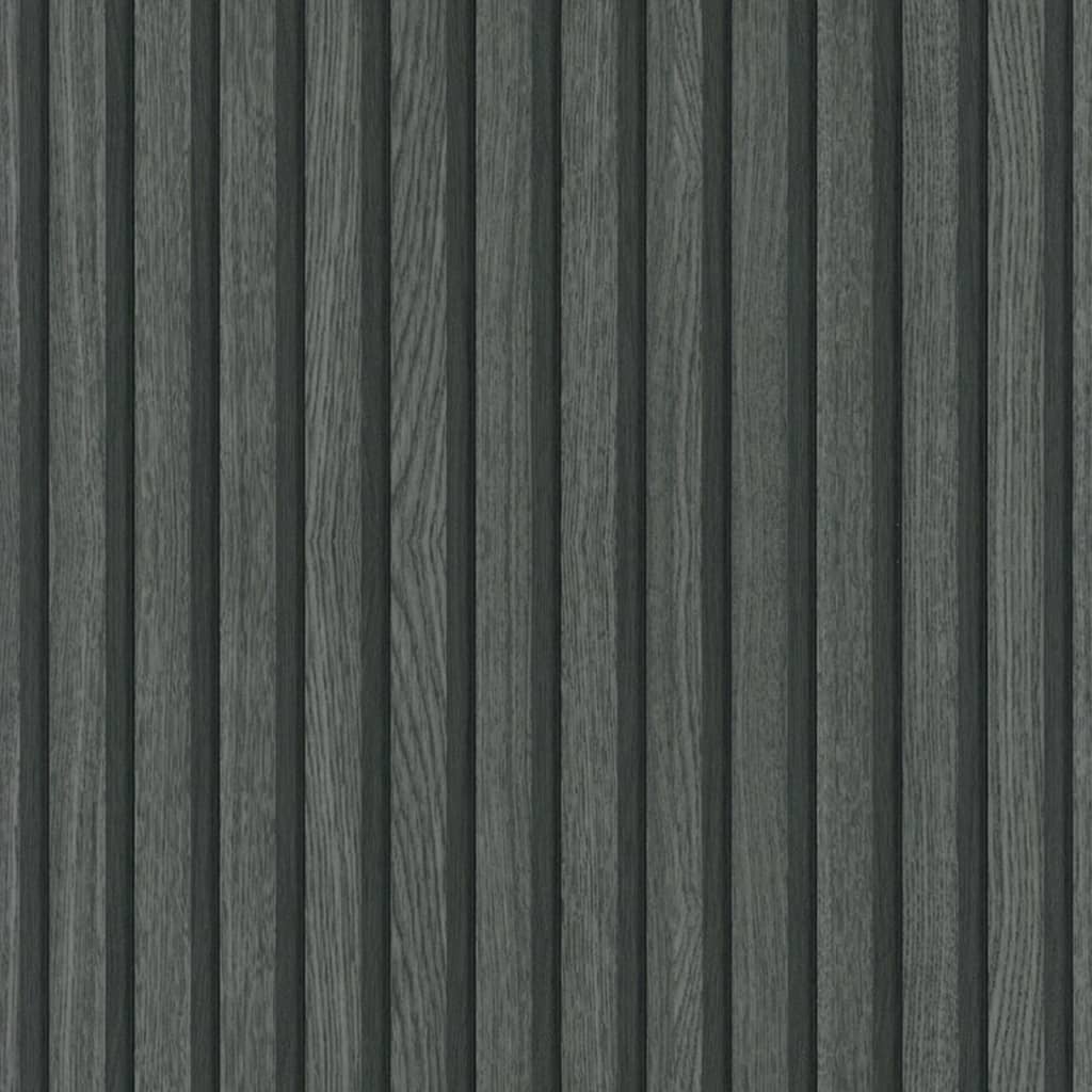 Noordwand Tapet Botanica Wooden Slats, negru și gri - Lando