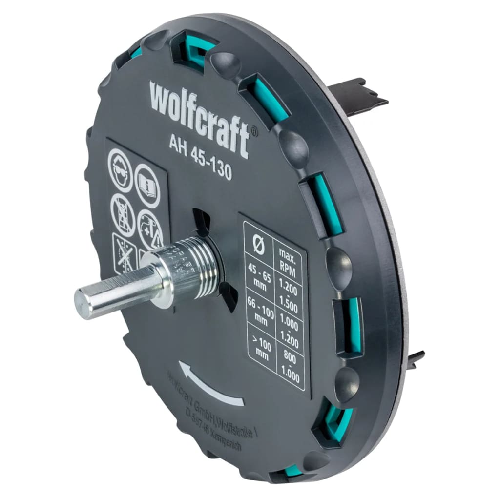 wolfcraft Carotă reglabilă AH 45-130, 30 mm, metal, 5978000 Lando - Lando