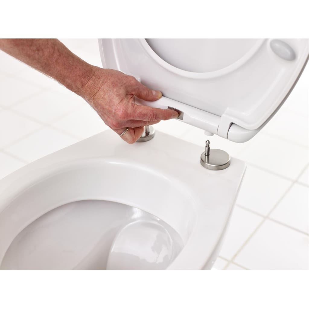 RIDDER Capac toaletă Generation, alb, închidere silențioasă 2119101 - Lando