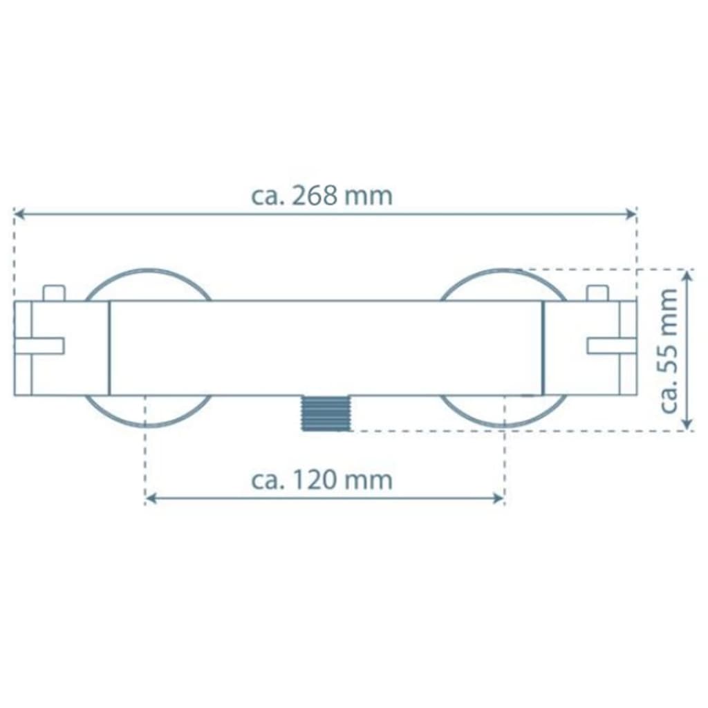 SCHÜTTE Baterie de cadă cu termostat LONDON, 5,5 cm Lando - Lando