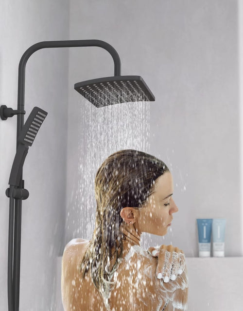 Încărcați imaginea în vizualizatorul Galerie, SCHÜTTE Set de duș deasupra capului MALLORCA, negru mat
