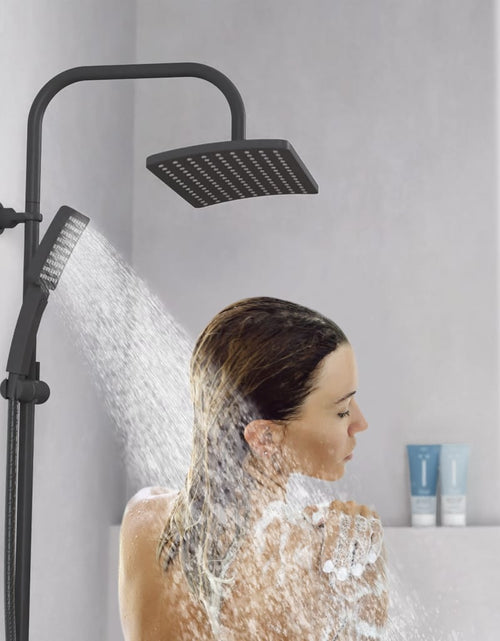 Încărcați imaginea în vizualizatorul Galerie, SCHÜTTE Set de duș deasupra capului MALLORCA, negru mat
