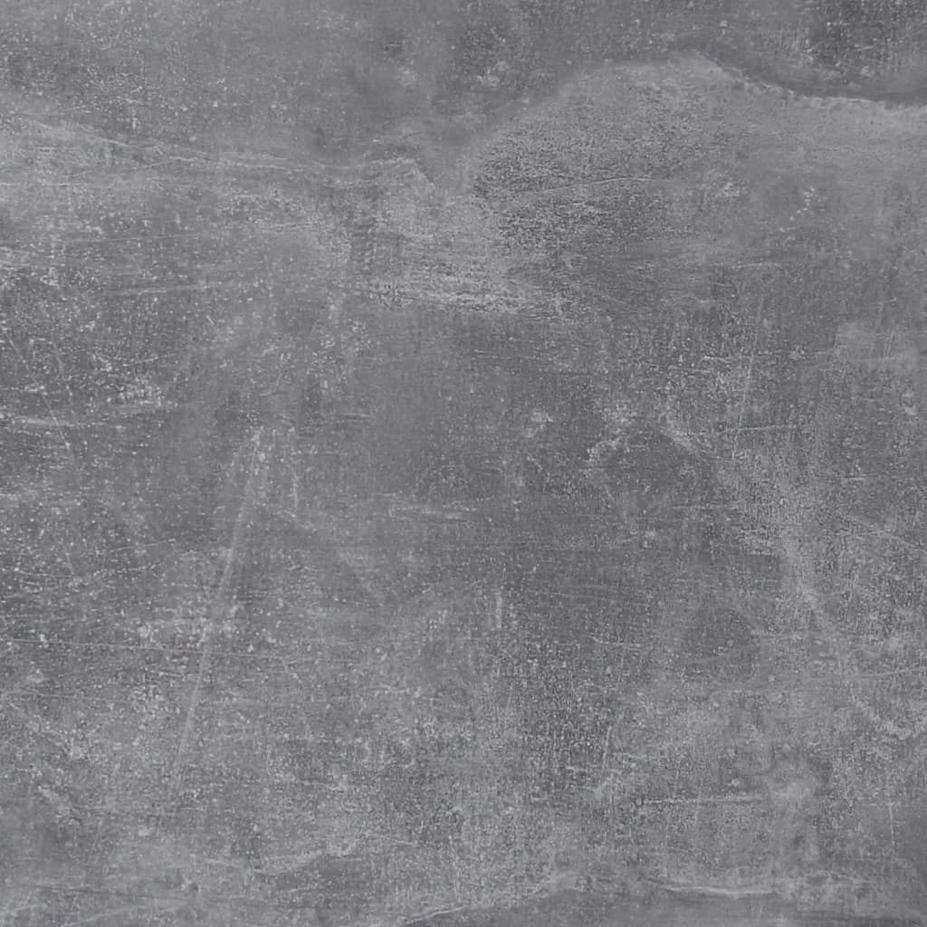 FMD Birou cu 1 sertar, gri beton și alb, 123 x 50 x 76,5 cm - Lando