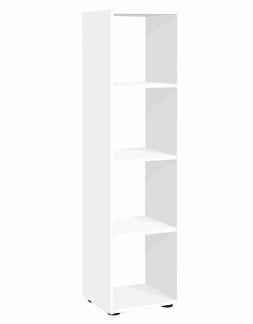 Încărcați imaginea în vizualizatorul Galerie, FMD Raft vertical cu 4 compartimente, alb Lando - Lando
