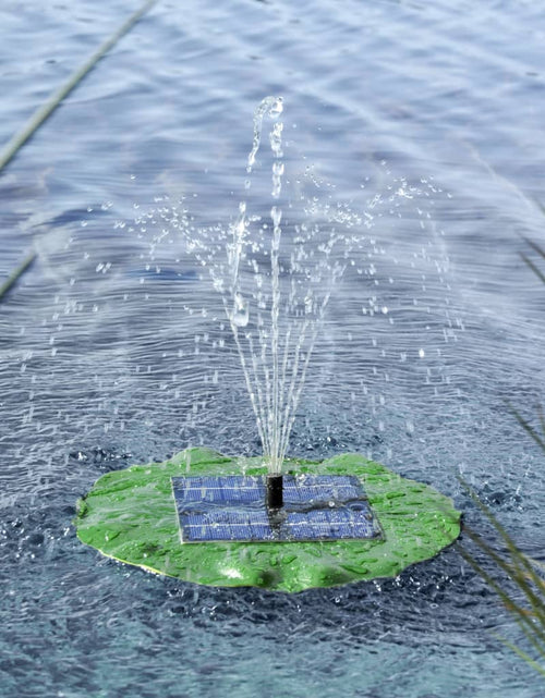 Загрузите изображение в средство просмотра галереи, HI Pompă de fântână solară plutitoare, frunză de lotus Lando
