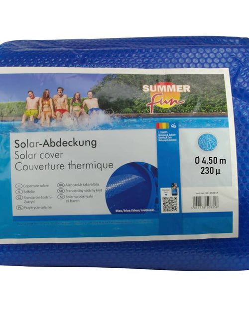 Încărcați imaginea în vizualizatorul Galerie, Summer Fun Prelată piscină solară de vară, albastru, 450cm, PE, rotund Lando - Lando
