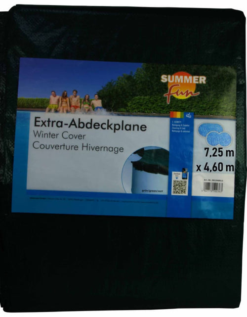 Загрузите изображение в средство просмотра галереи, Summer Fun Prelată de piscină pentru iarnă, verde, 725 cm, PVC, oval Lando - Lando
