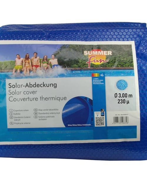 Încărcați imaginea în vizualizatorul Galerie, Summer Fun Prelată piscină solară de vară, albastru, 300cm, PE, rotund Lando - Lando
