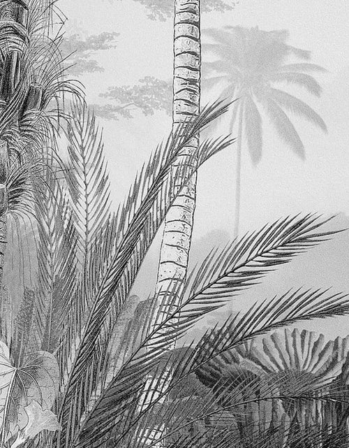 Încărcați imaginea în vizualizatorul Galerie, Komar Fototapet mural Lac Tropical alb &amp; negru, 200x270 cm Lando - Lando

