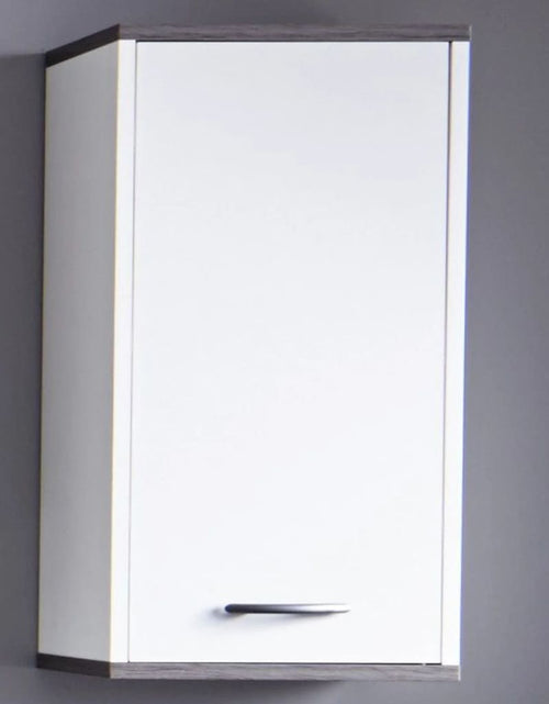 Încărcați imaginea în vizualizatorul Galerie, Trendteam Dulap de depozitare de perete SanDiego alb/argintiu fumuriu Lando - Lando

