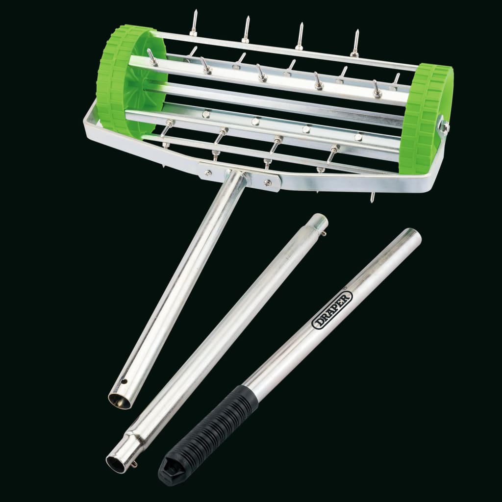 Draper Tools Aerator pentru gazon cu tambur, 450 mm, verde - Lando