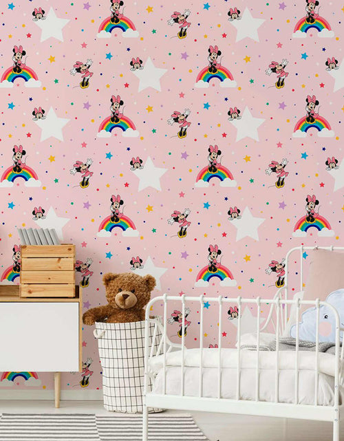 Încărcați imaginea în vizualizatorul Galerie, Noordwand Tapet „Kids @ Home Rainbow Minnie”, roz - Lando
