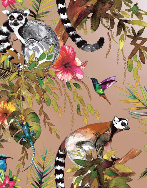 Încărcați imaginea în vizualizatorul Galerie, DUTCH WALLCOVERINGS Tapet „Lemur”, auriu rose - Lando
