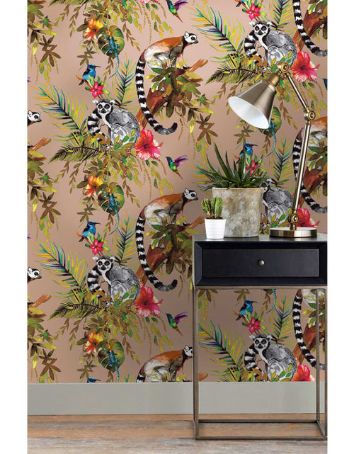 Загрузите изображение в средство просмотра галереи, DUTCH WALLCOVERINGS Tapet „Lemur”, auriu rose - Lando
