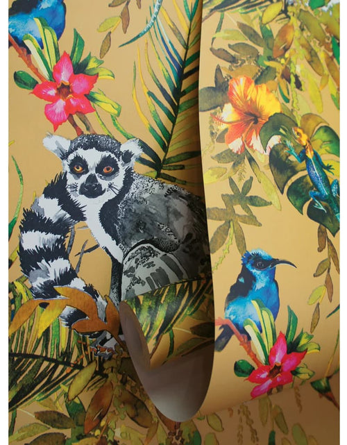 Загрузите изображение в средство просмотра галереи, DUTCH WALLCOVERINGS Tapet „Lemur”, ocru - Lando
