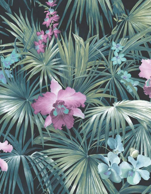 Загрузите изображение в средство просмотра галереи, Noordwand Tapet „Tropical Flowers”, verde Lando - Lando
