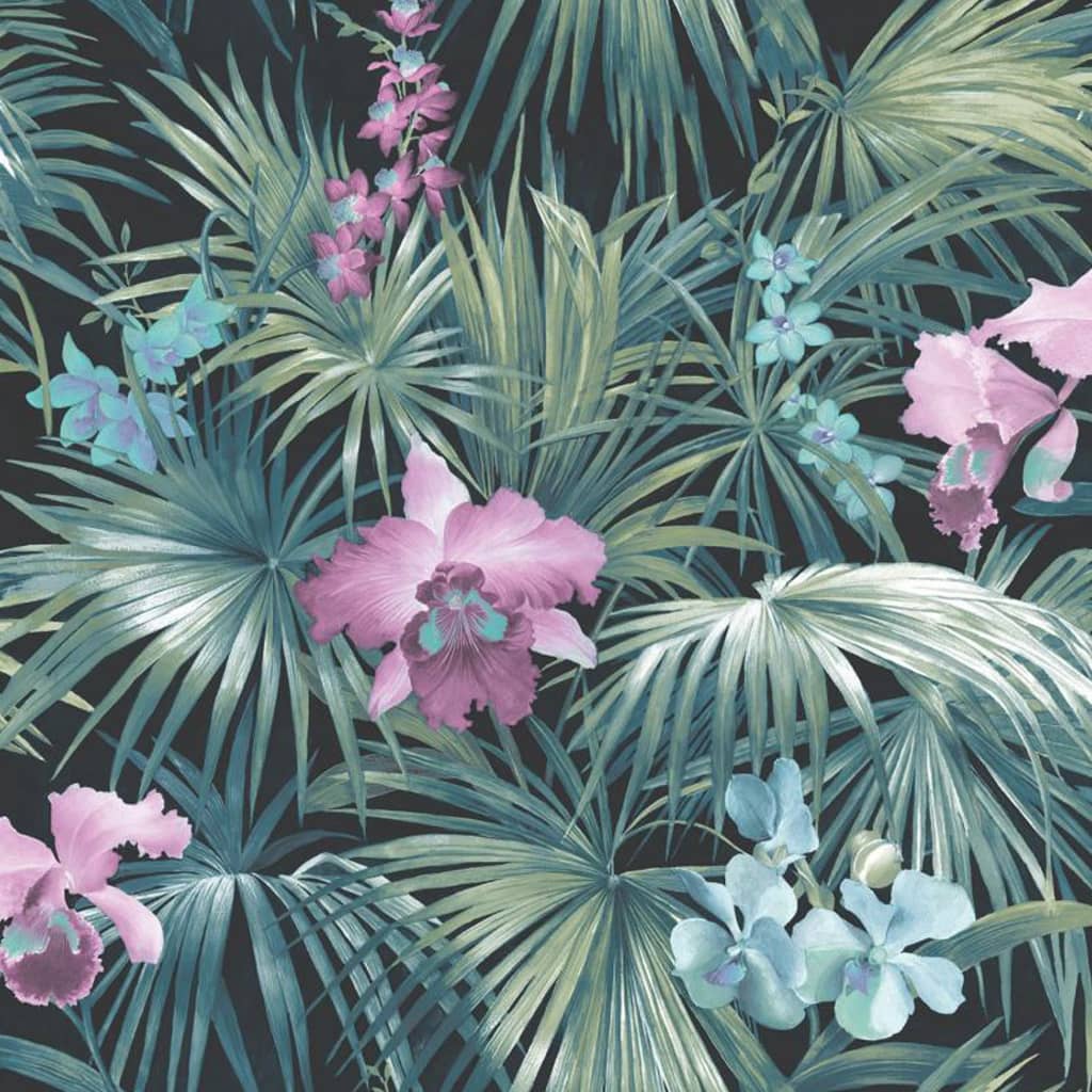 Noordwand Tapet „Tropical Flowers”, verde Lando - Lando