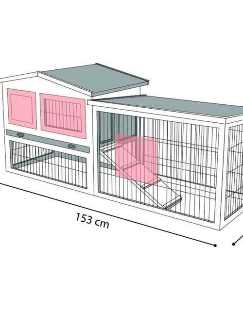 Загрузите изображение в средство просмотра галереи, FLAMINGO Cușcă de iepuri Rainbow Cottage Lando - Lando
