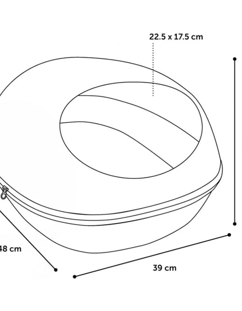Încărcați imaginea în vizualizatorul Galerie, FLAMINGO Peșteră pentru pisică „Chizmo”, 39x48x24 cm, gri, pâslă Lando - Lando
