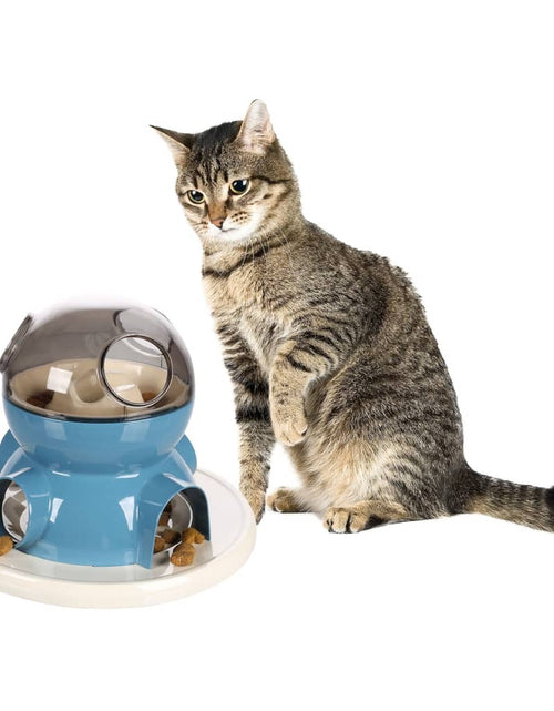 Загрузите изображение в средство просмотра галереи, FLAMINGO Dispenser recompense pentru pisici „Diso”, alb și albastru - Lando
