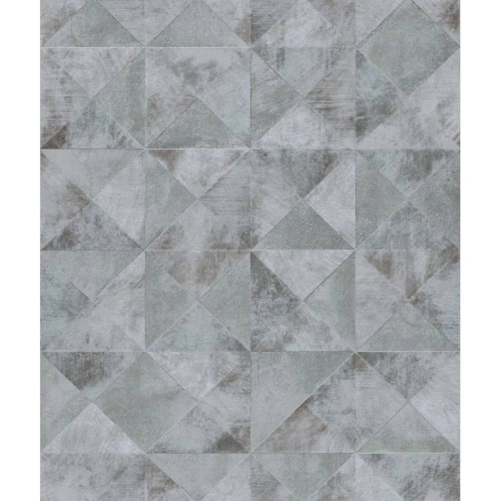 Noordwand Tapet „Topchic Graphic Shapes Facet”, gri metalic - Lando