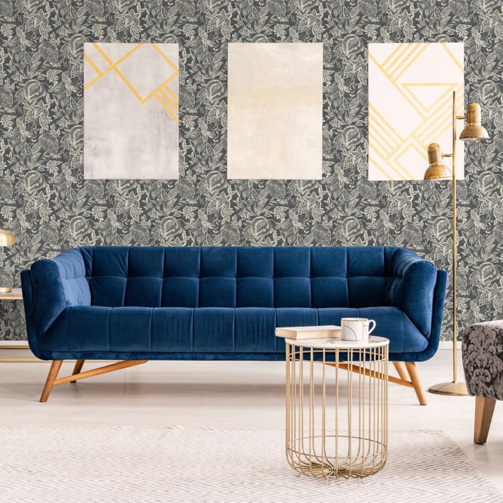 DUTCH WALLCOVERINGS Tapet „Mae”, negru și bej Lando - Lando