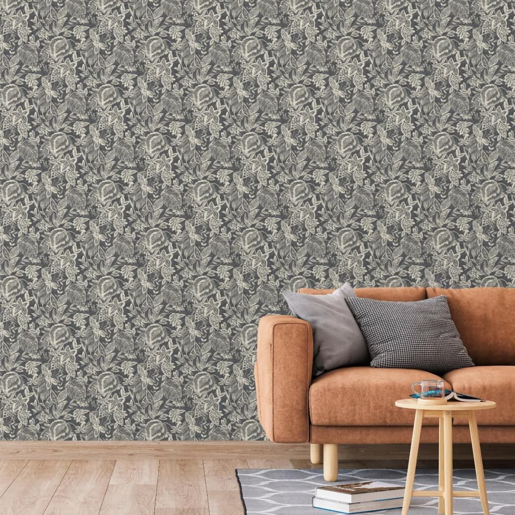 DUTCH WALLCOVERINGS Tapet „Mae”, negru și bej Lando - Lando