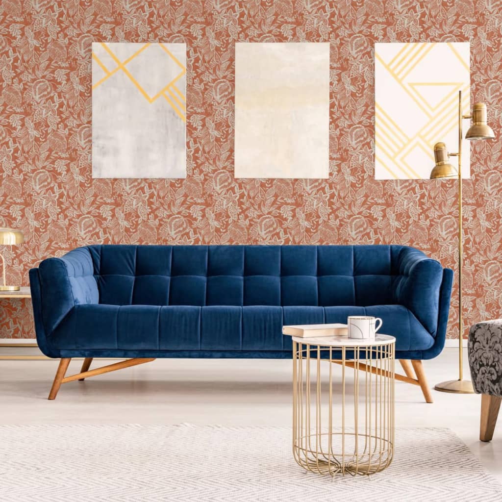 DUTCH WALLCOVERINGS Tapet „Mae”, portocaliu și bej Lando - Lando