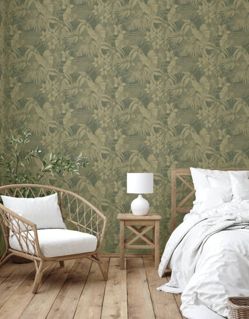 Încărcați imaginea în vizualizatorul Galerie, DUTCH WALLCOVERINGS Tapet „Joelle”, verde și auriu Lando - Lando
