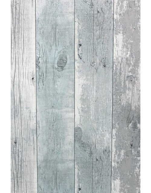 Загрузите изображение в средство просмотра галереи, Noordwand Tapet &quot;Topchic Wooden Planks&quot;, gri și albastru - Lando
