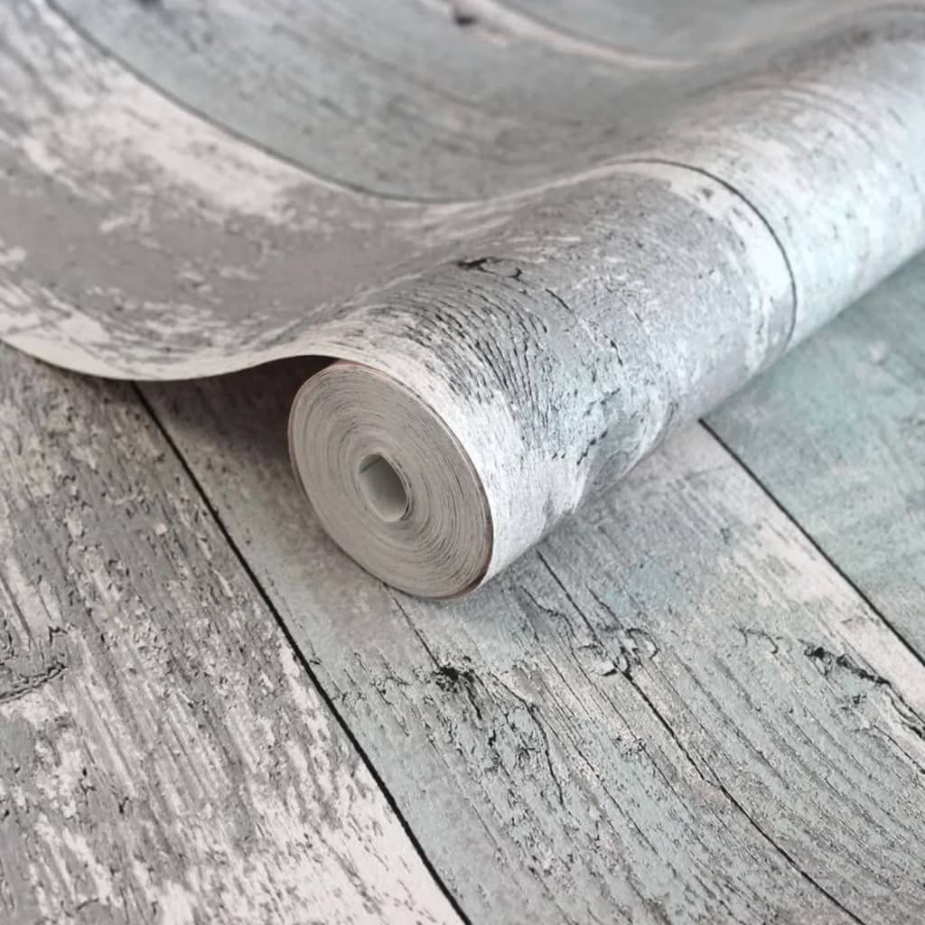 Noordwand Tapet "Topchic Wooden Planks", gri și albastru - Lando