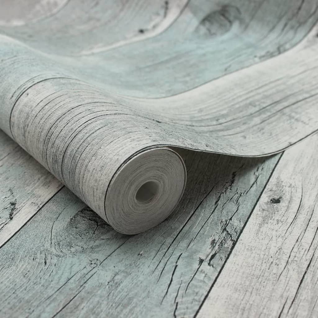 Noordwand Tapet "Topchic Wooden Planks", gri și albastru - Lando