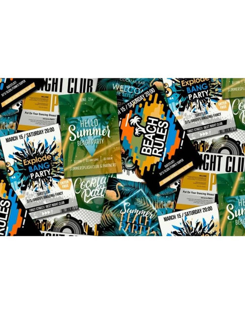 Загрузите изображение в средство просмотра галереи, Noordwand Tapet &quot;Good Vibes Club Posters&quot;, verde și portocaliu - Lando
