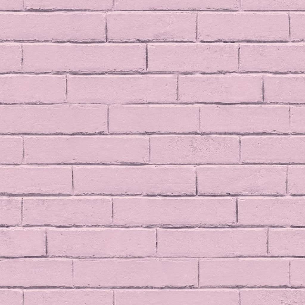Noordwand Tapet „Good Vibes Brick Wall”, roz - Lando