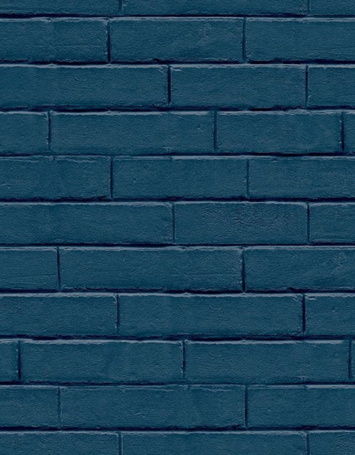 Încărcați imaginea în vizualizatorul Galerie, Noordwand Tapet „Good Vibes Brick Wall”, albastru - Lando
