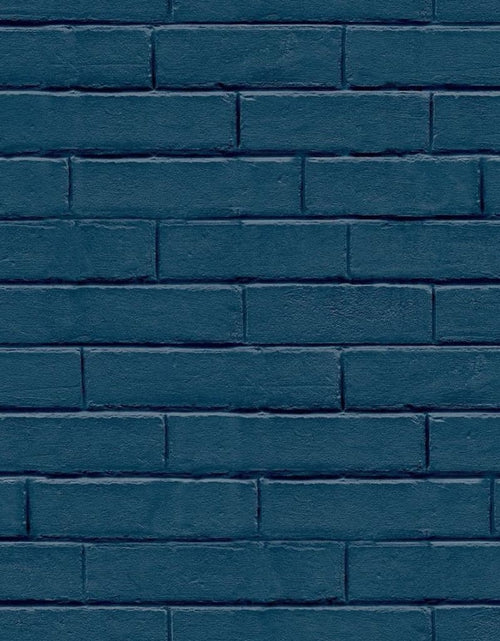 Încărcați imaginea în vizualizatorul Galerie, Noordwand Tapet „Good Vibes Brick Wall”, albastru - Lando
